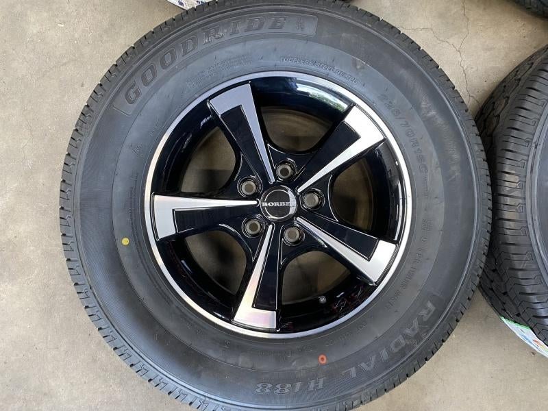 15 inch Borbet CWT caravan trailer aanhager velgen + banden, 15 inch, Banden en Velgen, Nieuw, Ophalen of Verzenden