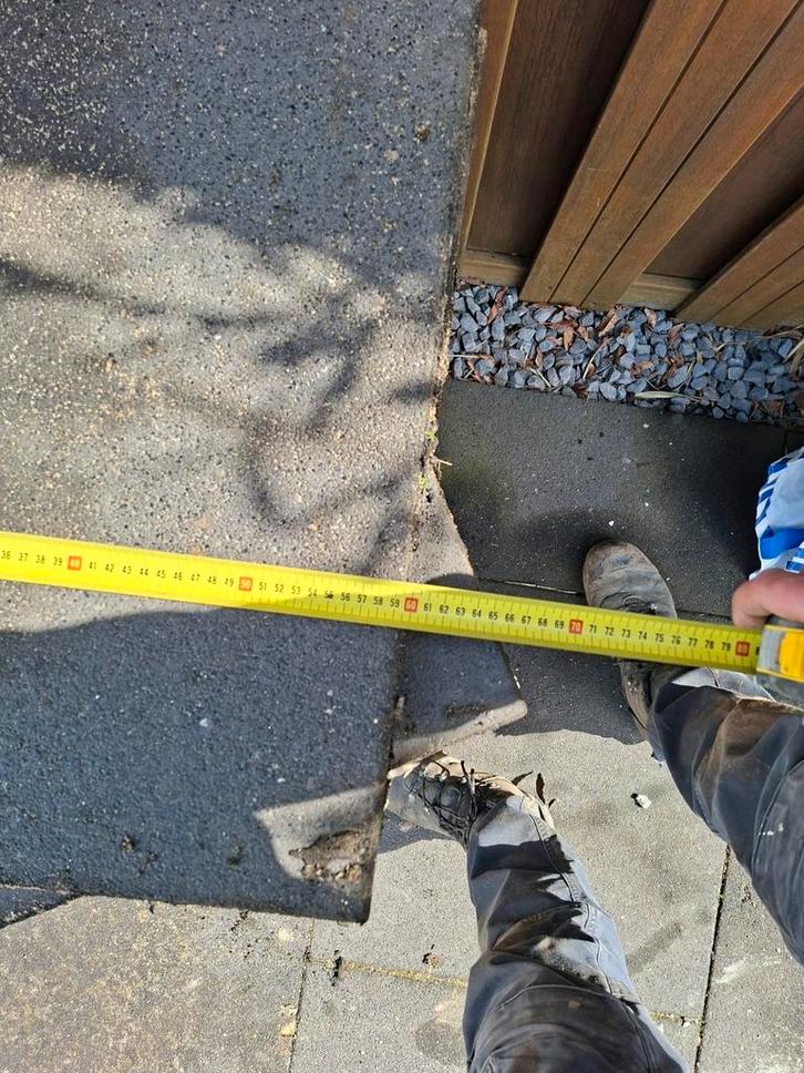 Antraciet betontegels 60x60x4, Tuin en Terras, Tegels en Klinkers, Terrastegels, Beton, Ophalen