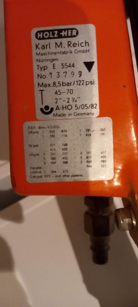 Holz-her spijker machine, Ophalen of Verzenden