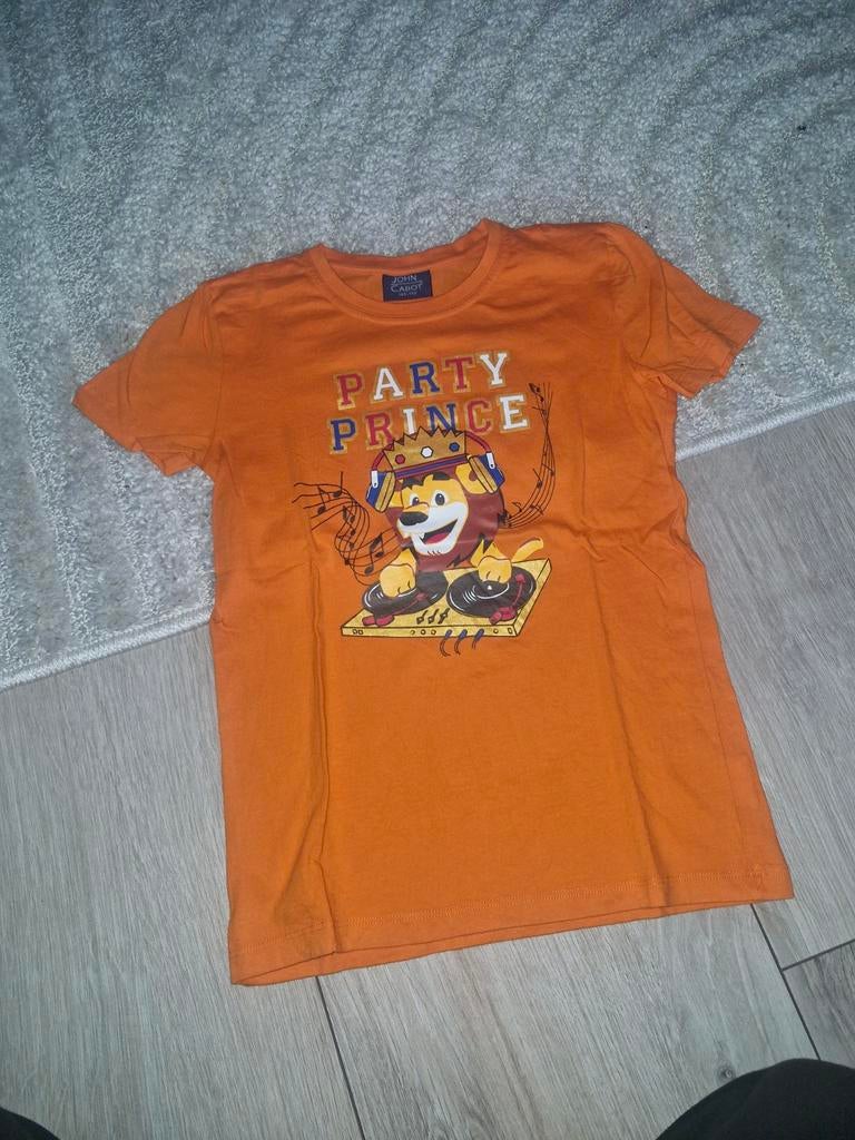 Oranje shirt john cabot mt 134/140 koningsdag koningsspelen, Kinderen en Baby's, Kinderkleding | Maat 134, Ophalen of Verzenden