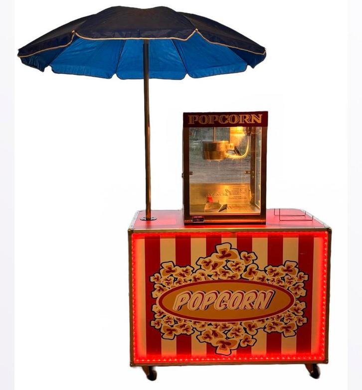 Popcornmachine te huur, Hobby en Vrije tijd, Feestartikelen | Verhuur, Zo goed als nieuw, Ophalen of Verzenden