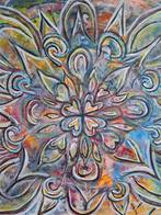 Mandala acryl schilderij 50x50 coraworkshops, Ophalen of Verzenden