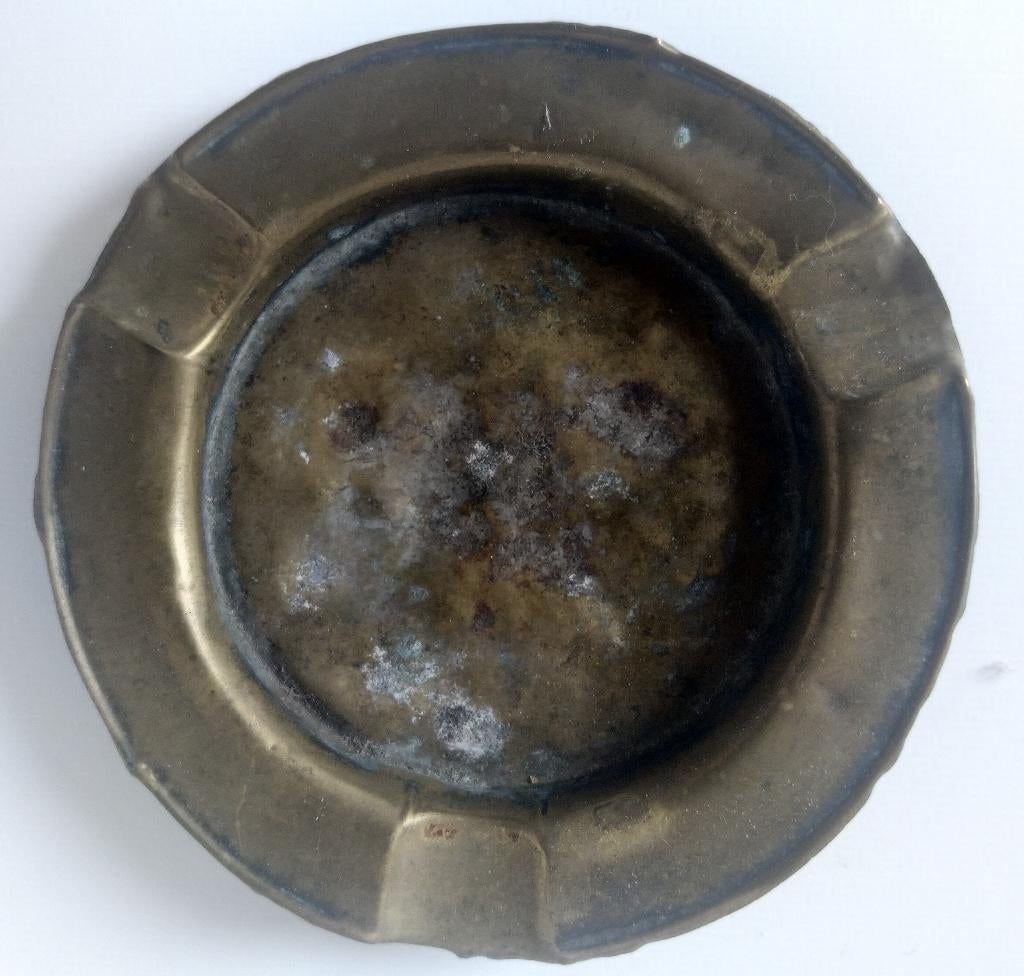 asbak koper zeer oud, Ophalen of Verzenden
