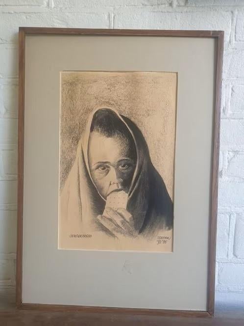 Orig tekening genadebrood Adriaan juni 1985, Antiek en Kunst, Ophalen