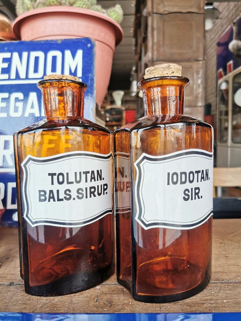 Antieke apothekersfles, Antiek en Kunst, Antiek | Glas en Kristal, Ophalen of Verzenden