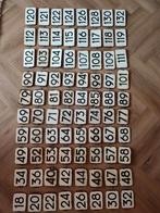 Oude emaille huisnummers te koop, Ophalen of Verzenden