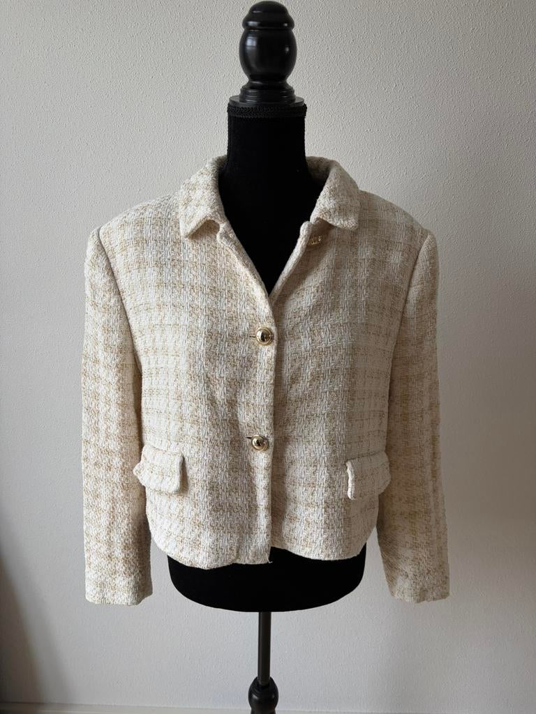 Zara jasje maat XL, Ophalen of Verzenden, Zo goed als nieuw, Maat 46/48 (XL) of groter, Beige