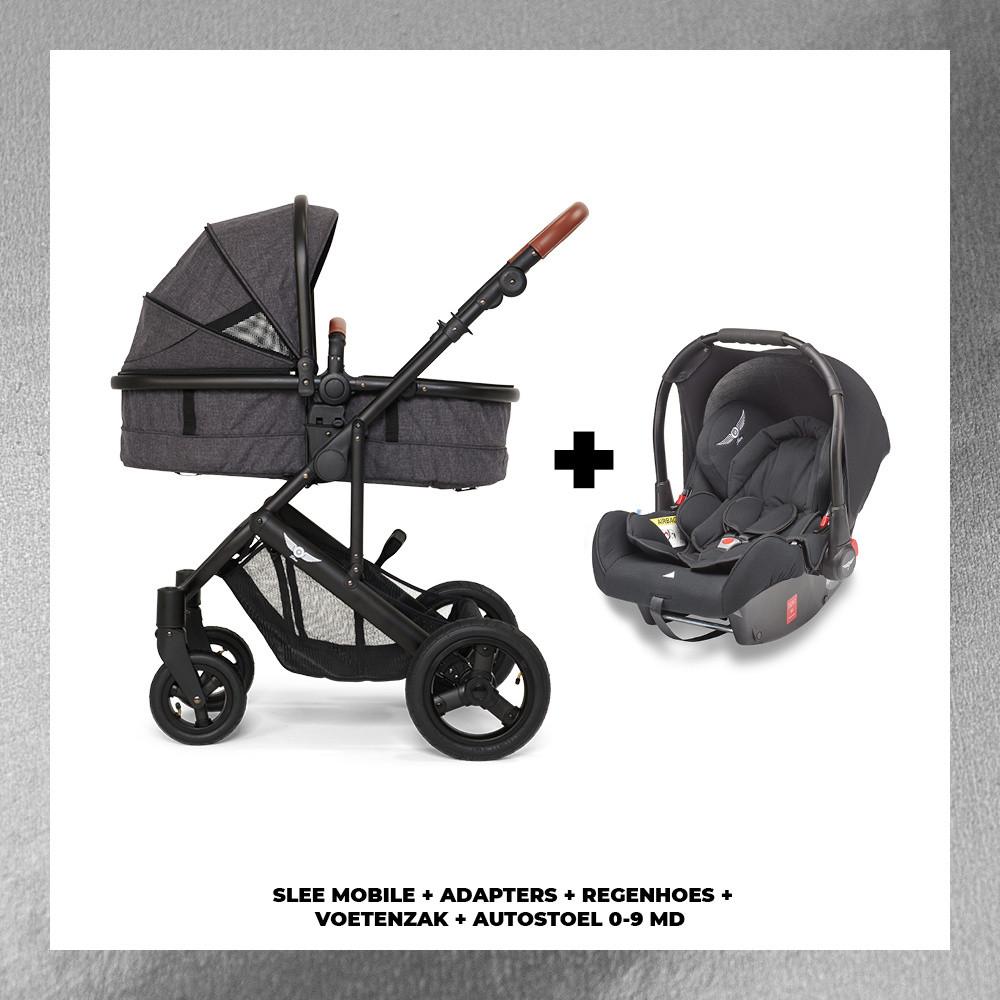 Slee 3 in 1 KINDERWAGEN, wandelwagen, reiswieg, autostoeltje, Kinderen en Baby's, Gebruikt, Combiwagen, Verstelbare duwstang, Ophalen