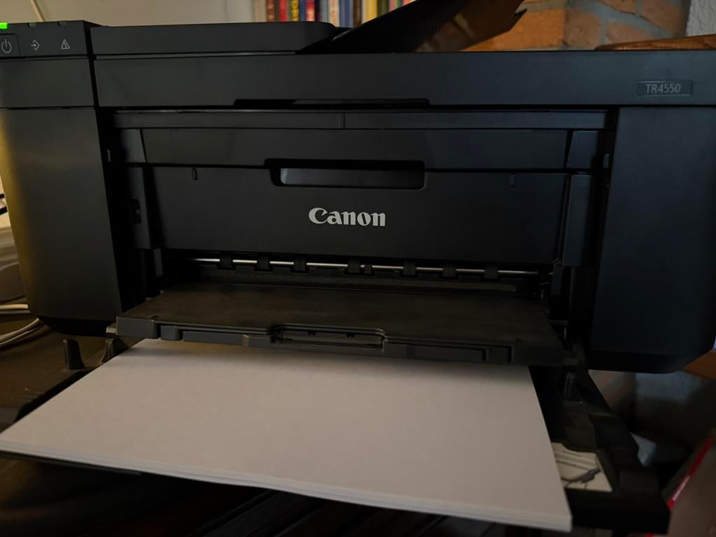 Canon printer TR4550 inclusief kleuren cartridge, Computers en Software, Printers, Ophalen, Gebruikt, Printer, Inkjetprinter