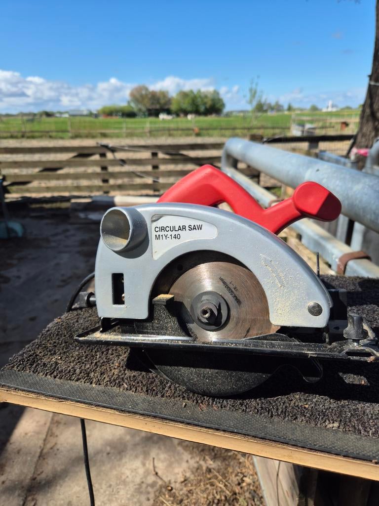 Cirkelzaag M1Y-140, Gebruikt, Cirkelzaag, Ophalen of Verzenden, 30 tot 70 mm