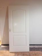 Witte houten paneel binnendeur stomp linksdraaiend, Ophalen, 80 tot 100 cm, Binnendeur, Zo goed als nieuw