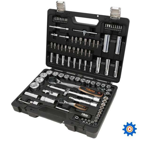 Beta BW 903E/C98 1/4", 1/2" 98dlg ass. in kunststof koffer, Belder 9-B, Verzenden, Info@betabenelux.nl, Nieuw