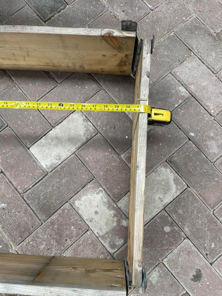 Houten moestuinbak voor kruiden of kleine planten, Tuin en Terras, Bloembakken en Plantenbakken, Ophalen, Gebruikt, Minder dan 30 cm