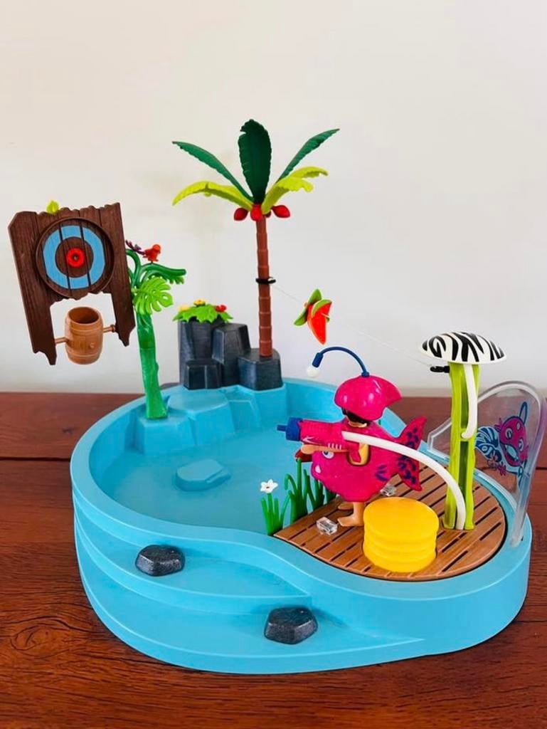 Playmobil Family Fun Leuk zwembad met watersplash - 70610, Kinderen en Baby's, Speelgoed | Playmobil, Ophalen of Verzenden, Zo goed als nieuw