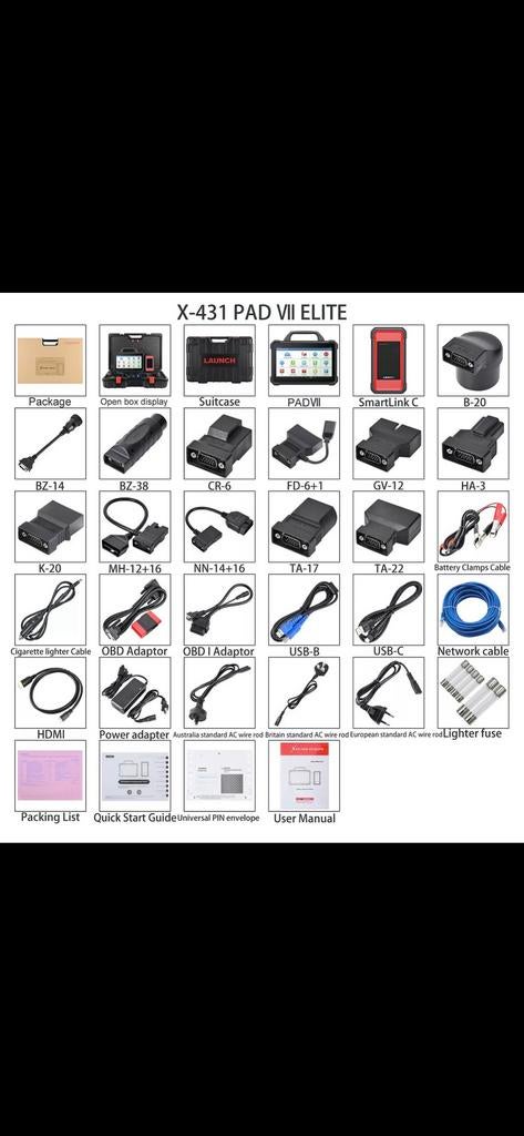 Launch X-431 PAD VII Diagnose Tool, Auto diversen, Autogereedschap, Zo goed als nieuw, Ophalen of Verzenden