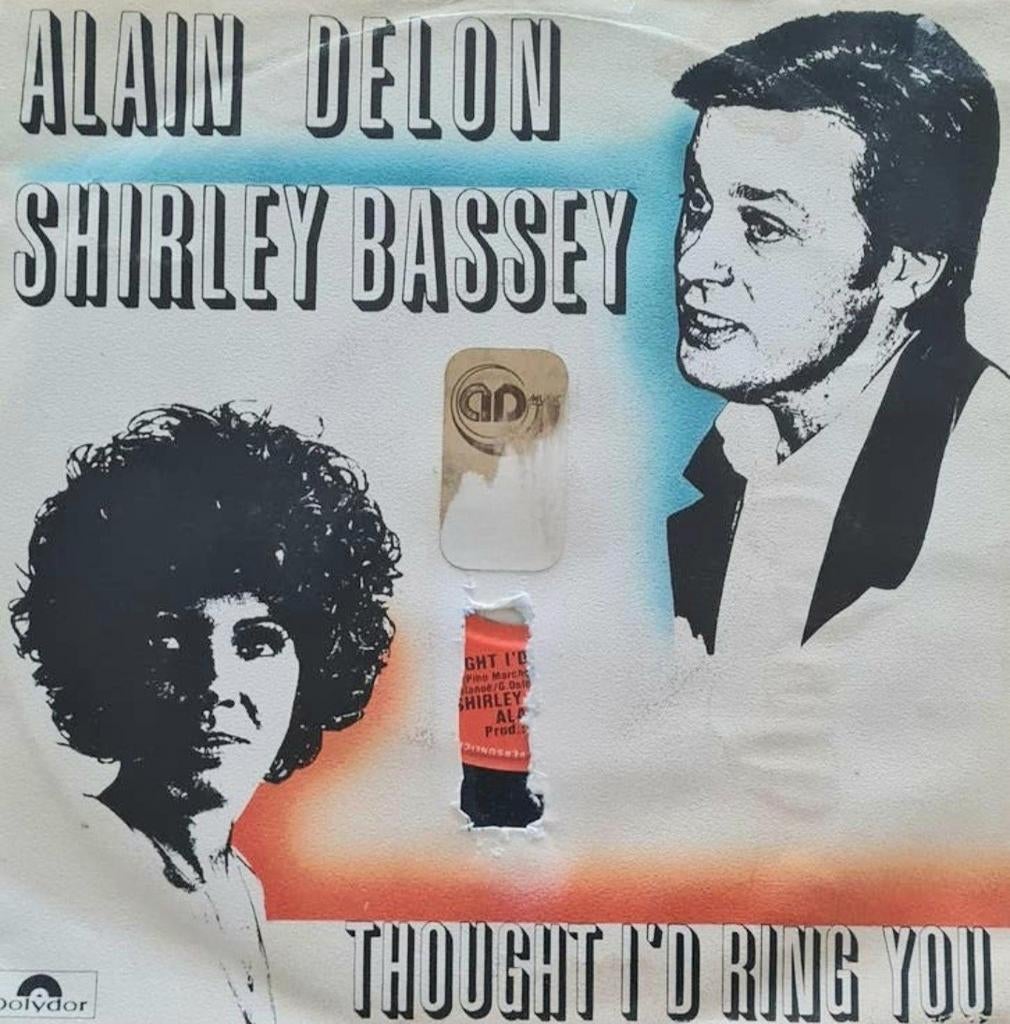 ALAIN DELON & SHIRLEY BASSEY  -THOUGHT I'D RING YOU(HOES BES, Ophalen of Verzenden, Gebruikt