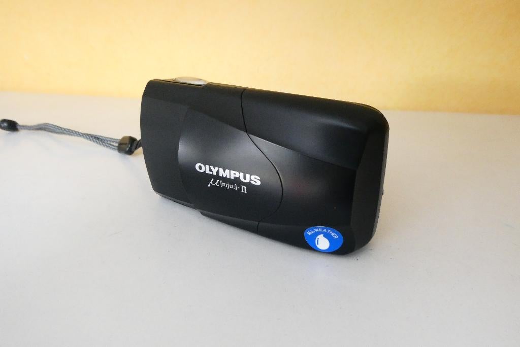 Olympus Mju-II met f.2,8 prime lens ,ophalen of verzenden., Audio, Tv en Foto, Fotocamera's Analoog, Ophalen, Zo goed als nieuw