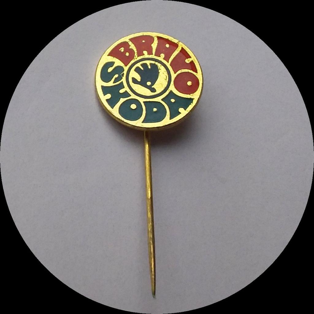 BRAVO SKODA speldje, Ophalen of Verzenden, Zo goed als nieuw, Transport, Speldje of Pin