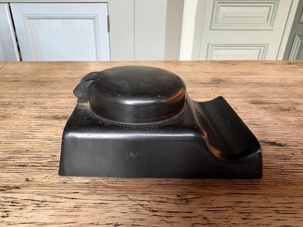 Vintage Bakelieten Inktpot met Glazen Reservoir, Ophalen of Verzenden