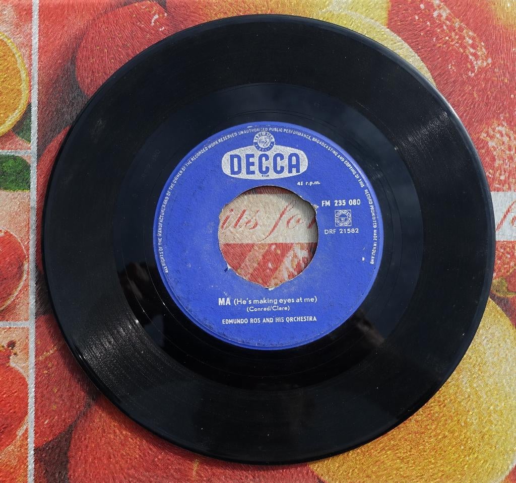 edmundo ros and his orchestra - ma, Cd's en Dvd's, Vinyl Singles, Ophalen of Verzenden, Gebruikt, 7 inch, Single