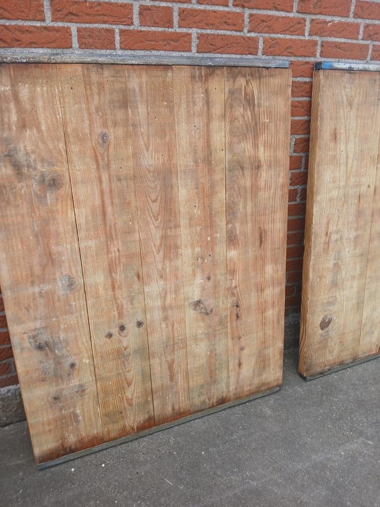 5 Douglashouten steenschotten 120 x 92 cm zeer nette staat., Tuin en Terras, Schuttingen, Ophalen of Verzenden, 3 tot 6 meter