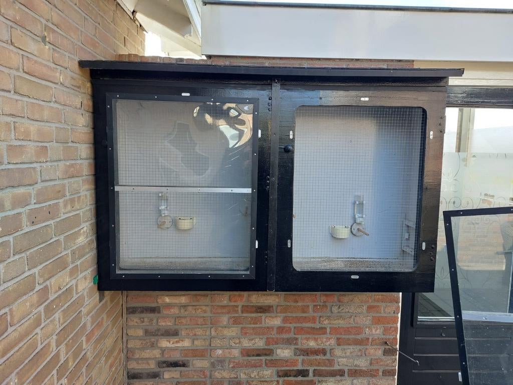 Buiten kooi vogels, Dieren en Toebehoren, Vogels | Hokken en Kooien, Ophalen, Hout, Vogelkooi