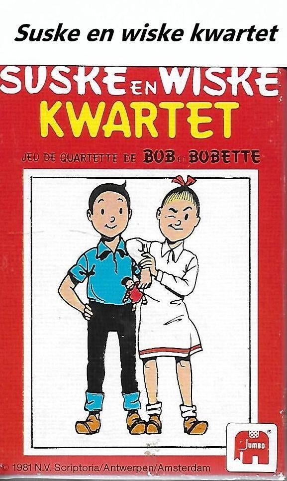 Kw05 Suske en Wiske kwartet van Jumbo ( nr 21 ), Verzamelen, Speelkaarten, Jokers en Kwartetten, Ophalen of Verzenden, Zo goed als nieuw