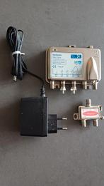 Technetix FRA-752/N retourgeschikte versterker met adapter, Ophalen of Verzenden, Zo goed als nieuw, Minder dan 2 meter, Tv-kabel