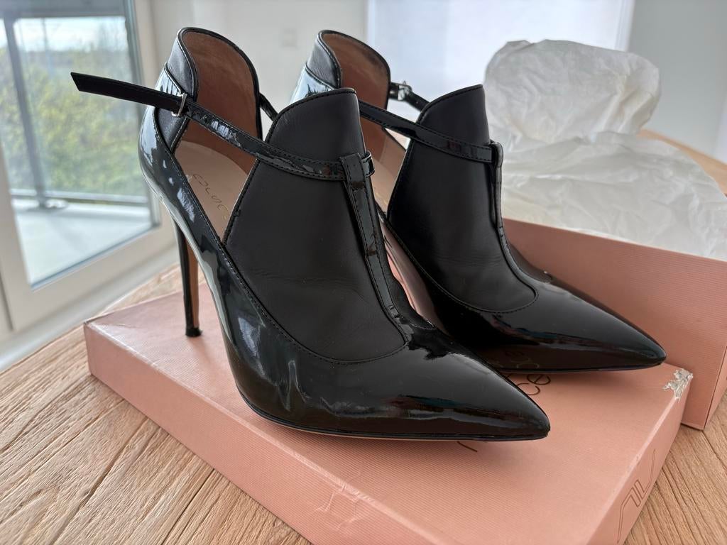 Nursace Stiletto Mary Jane's Maat 38, Kleding | Dames, Schoenen, Ophalen of Verzenden, Zo goed als nieuw, Zwart, Pumps