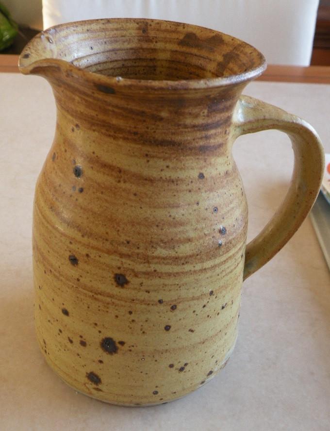 Kan bruin aardewerk., Huis en Inrichting, Keuken | Servies, Overige typen, Ophalen of Verzenden, Zo goed als nieuw, Overige stijlen