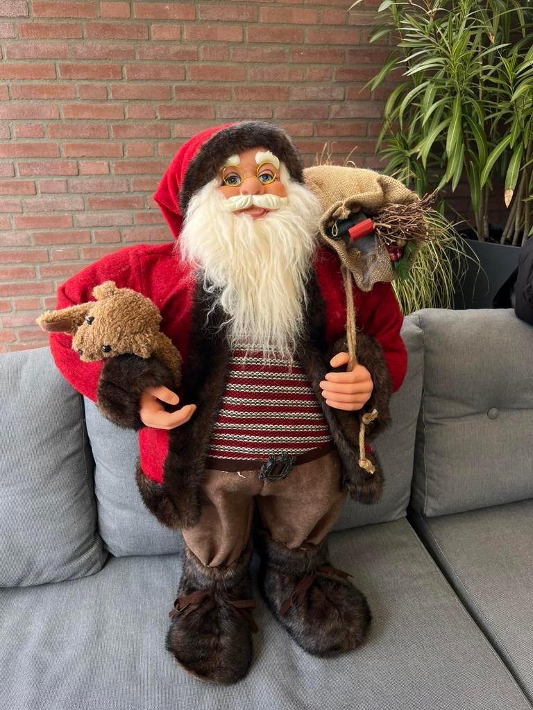Grote kerstman 85x50 cm, Diversen, Kerst, Verzenden, Zo goed als nieuw