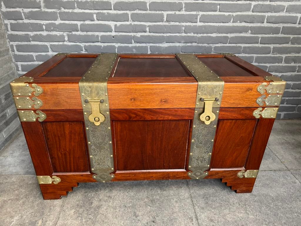 Oosterse Kamferkist Dekenkist, Ophalen, Gebruikt, 50 tot 75 cm