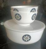 Mepal Windroos grote schaal met deksel en 2 kommen, Ophalen of Verzenden, Gebruikt