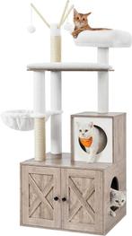 Krappaal Kattenmeubel met kastje XL 150cm
Grijs Hout Wit, Dieren en Toebehoren, Ophalen of Verzenden, Nieuw, Krabpaal