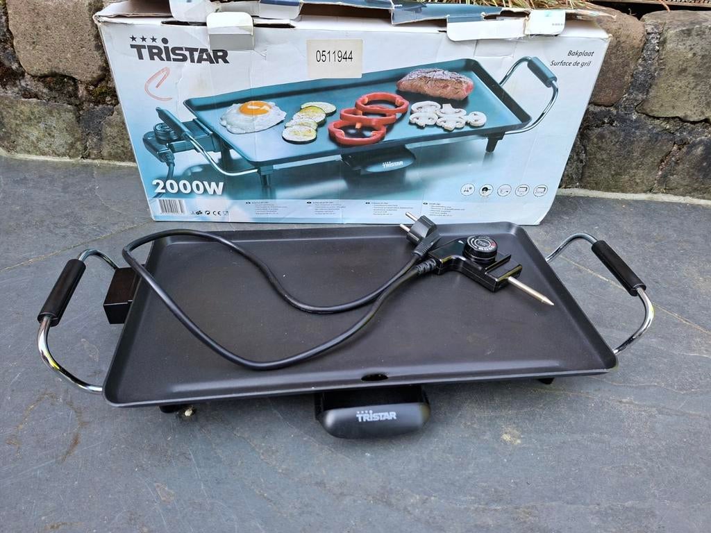 Tristar Grillplaat 2000W - Nette staat, Ophalen of Verzenden, Zo goed als nieuw