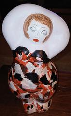 Dikke dame Helen, handgemaakt beeld. 30 cm., Ophalen of Verzenden, Zo goed als nieuw