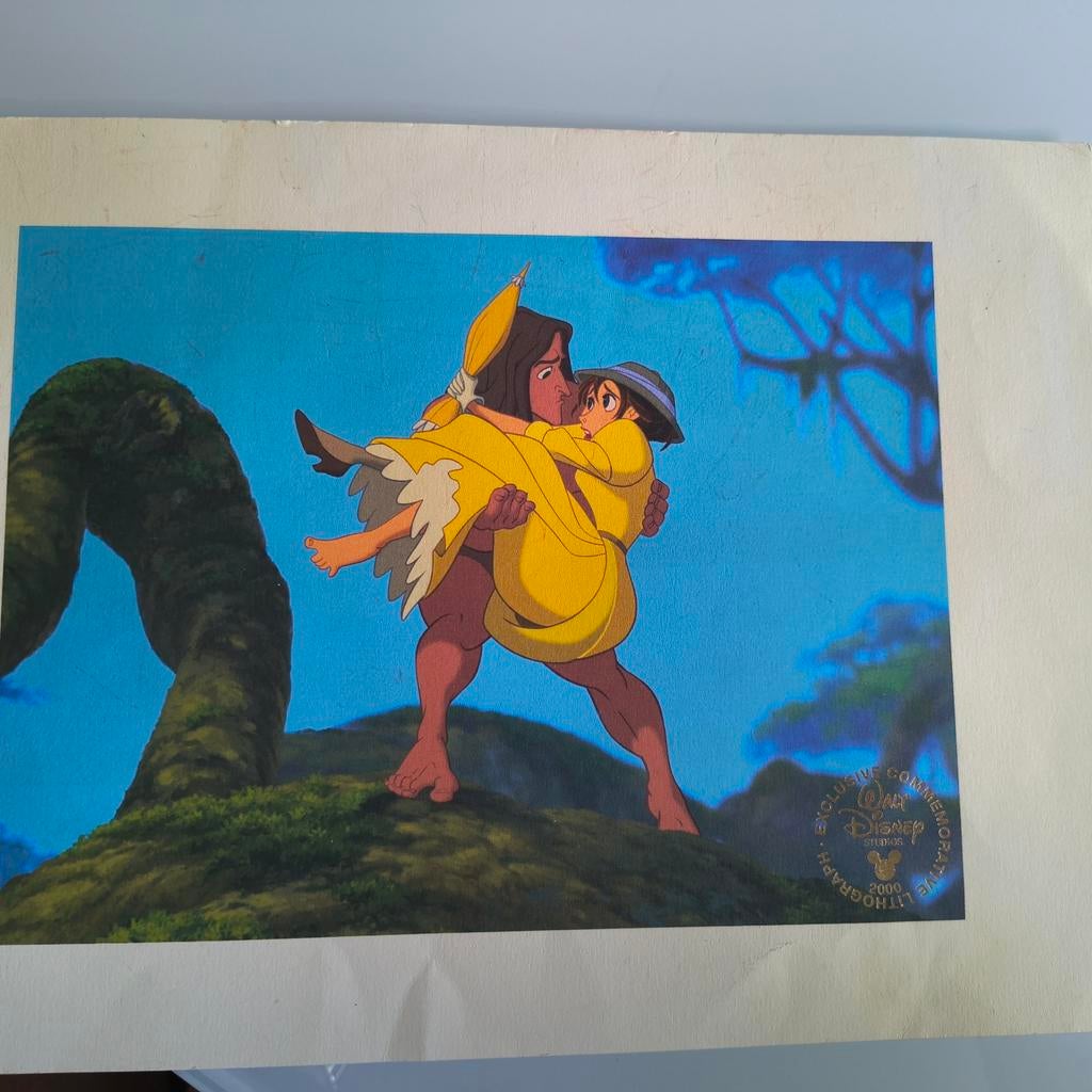 Disney Tarzan en Jane lithografie 2000, Verzamelen, Ophalen of Verzenden