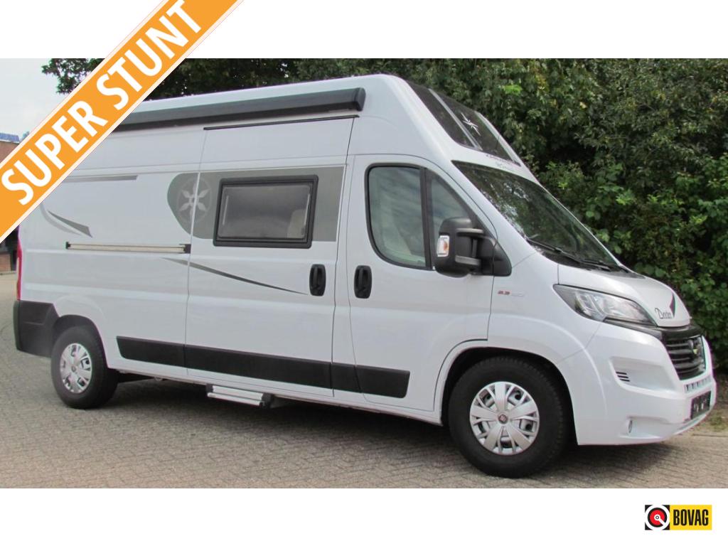 Karmann Dexter 555 D/H-bed, 5 persoons, Buscamper of Camperbus, Fiat, Reservewiel, Karmann