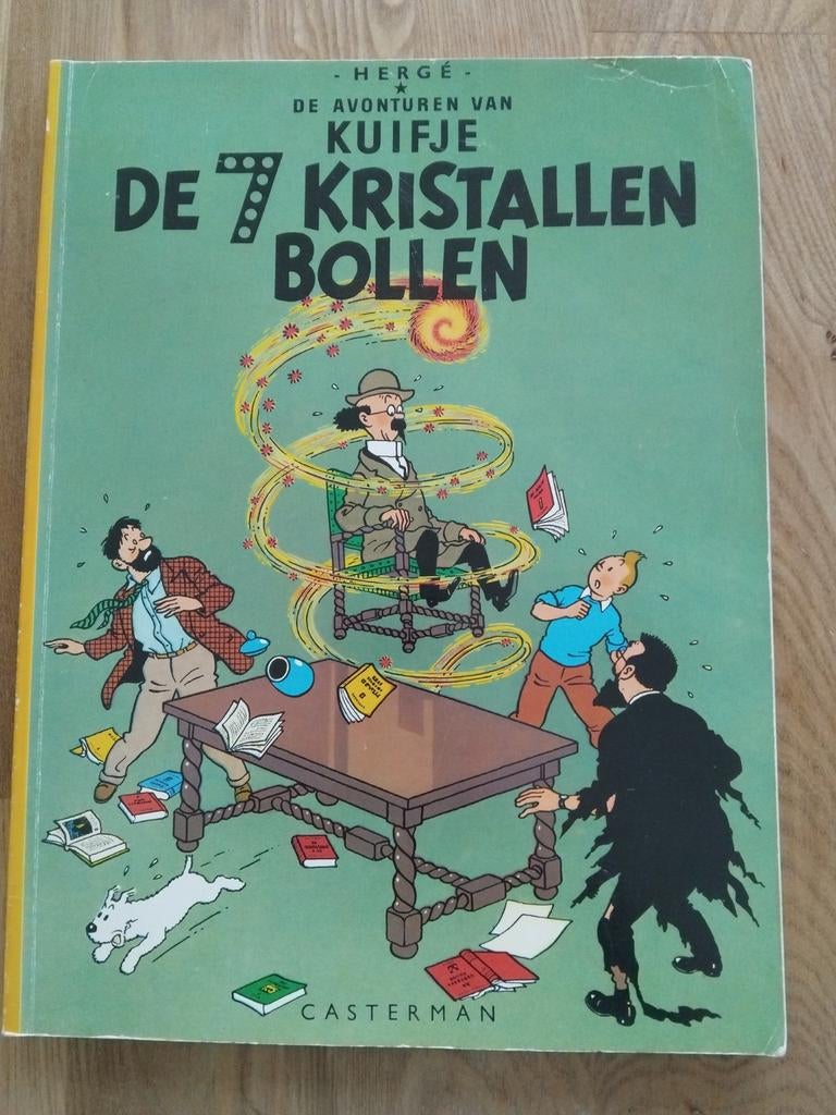 Kuifje: De 7 Kristallen Bollen - Hergé, Eén stripboek, Ophalen of Verzenden, Gelezen, Hergé