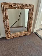 Teak houten spiegel 90x80 cm van Snuf&Shoe, Ophalen of Verzenden