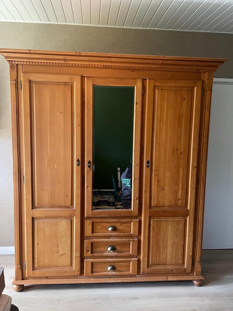Kledingkast, Gebruikt, 200 cm of meer, 150 tot 200 cm, Eikenhout