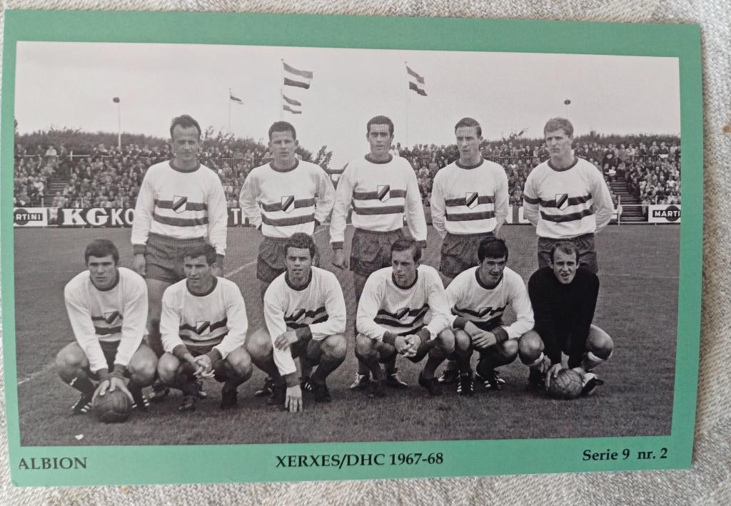 Complete serie van 10 foto kaarten Xerxes / DHC Delft, Ophalen of Verzenden, Zo goed als nieuw, Overige binnenlandse clubs, Spelerskaart