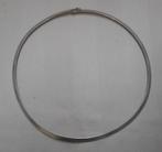 Zilveren gemateerde vintage spang nr.2140, Sieraden, Tassen en Uiterlijk, Kettingen, Verzenden, Zo goed als nieuw, Zilver, Zilver