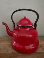 Rode vintage emaille fluitketel - decoratief item, Ophalen