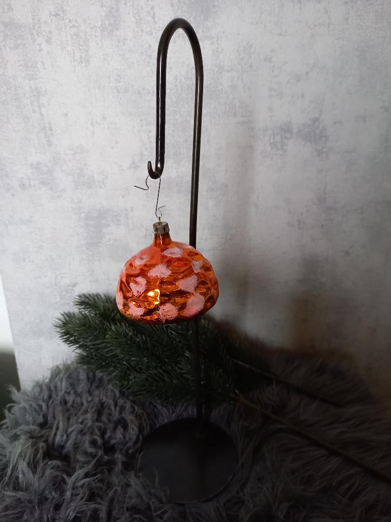 Oude Kerstbal Rood / Oranje, Diversen, Kerst, Ophalen