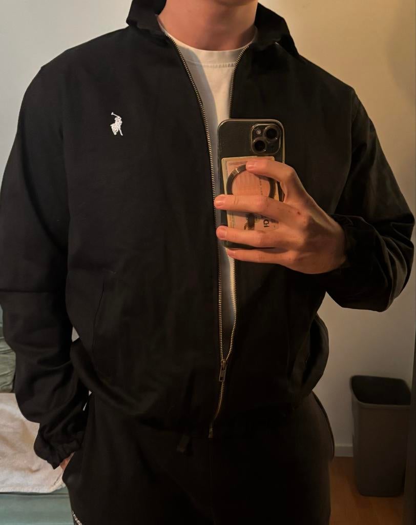 Ralph Lauren Harrington Jas - Maat L - Nieuwstaat, Verzenden, Zo goed als nieuw, Maat 52/54 (L), Zwart