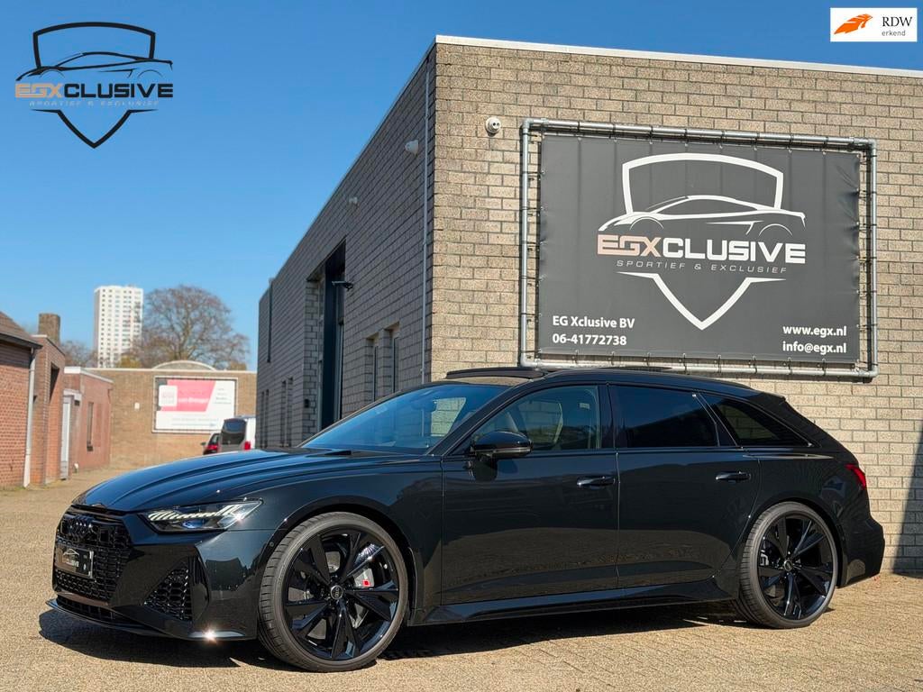 Audi RS6 Performance CERAMIC|XPEL PPF |PANO|360Camera|BLINDS, Auto's, Audi, Adaptive Cruise Control, Nieuw, Leder en Alcantara