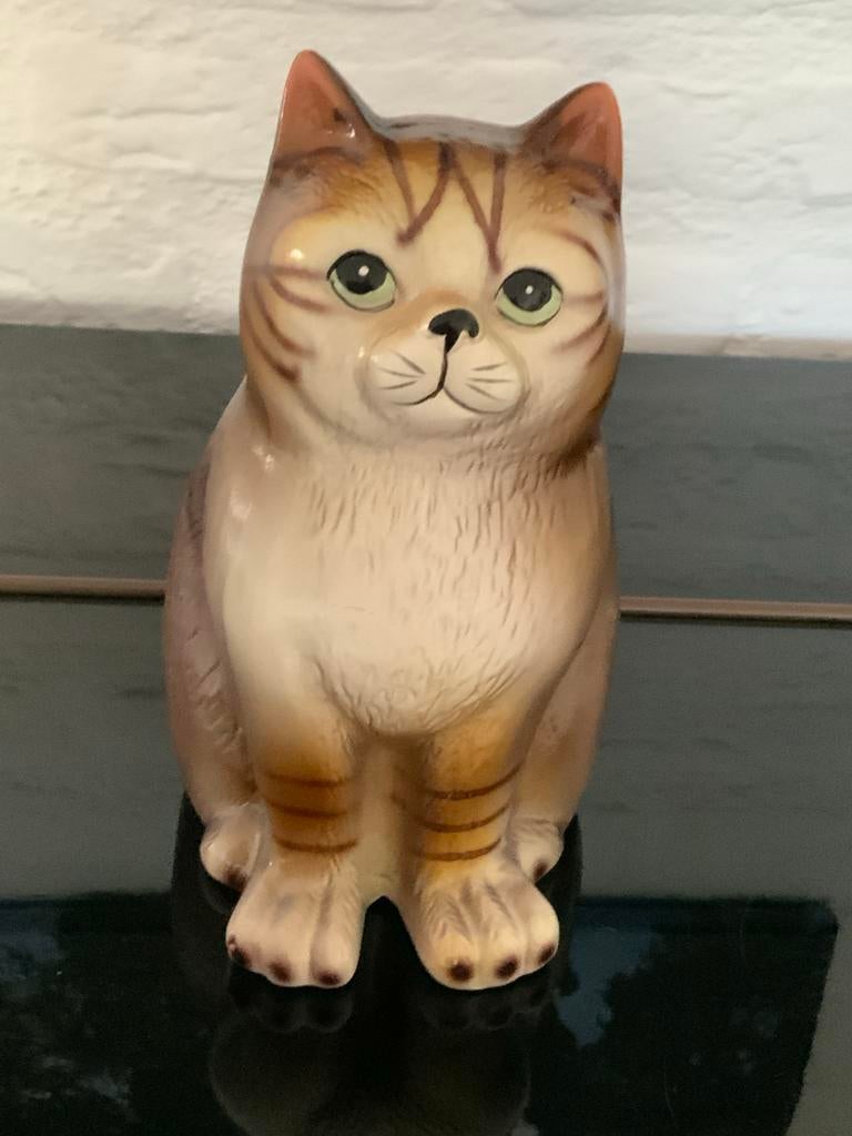 Gilde porseleinen kat / poes, Verzamelen, Dierenverzamelingen, Ophalen of Verzenden, Gebruikt, Hond of Kat, Beeldje of Figuurtje