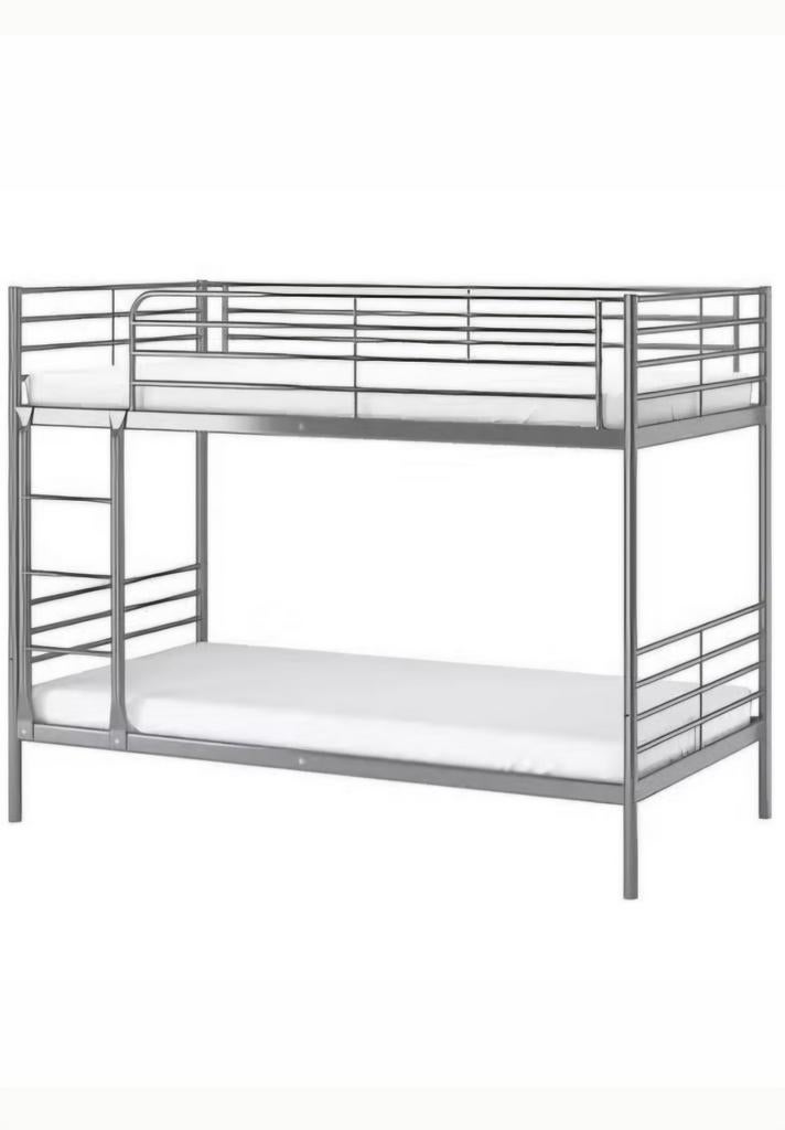 IKEA Svärta stapelbed grijs metaal - reeds gedemonteerd, Ophalen, Gebruikt, Stapelbed