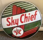 Emaille bord texaco sky chief groot formaat 50 cm, Ophalen of Verzenden